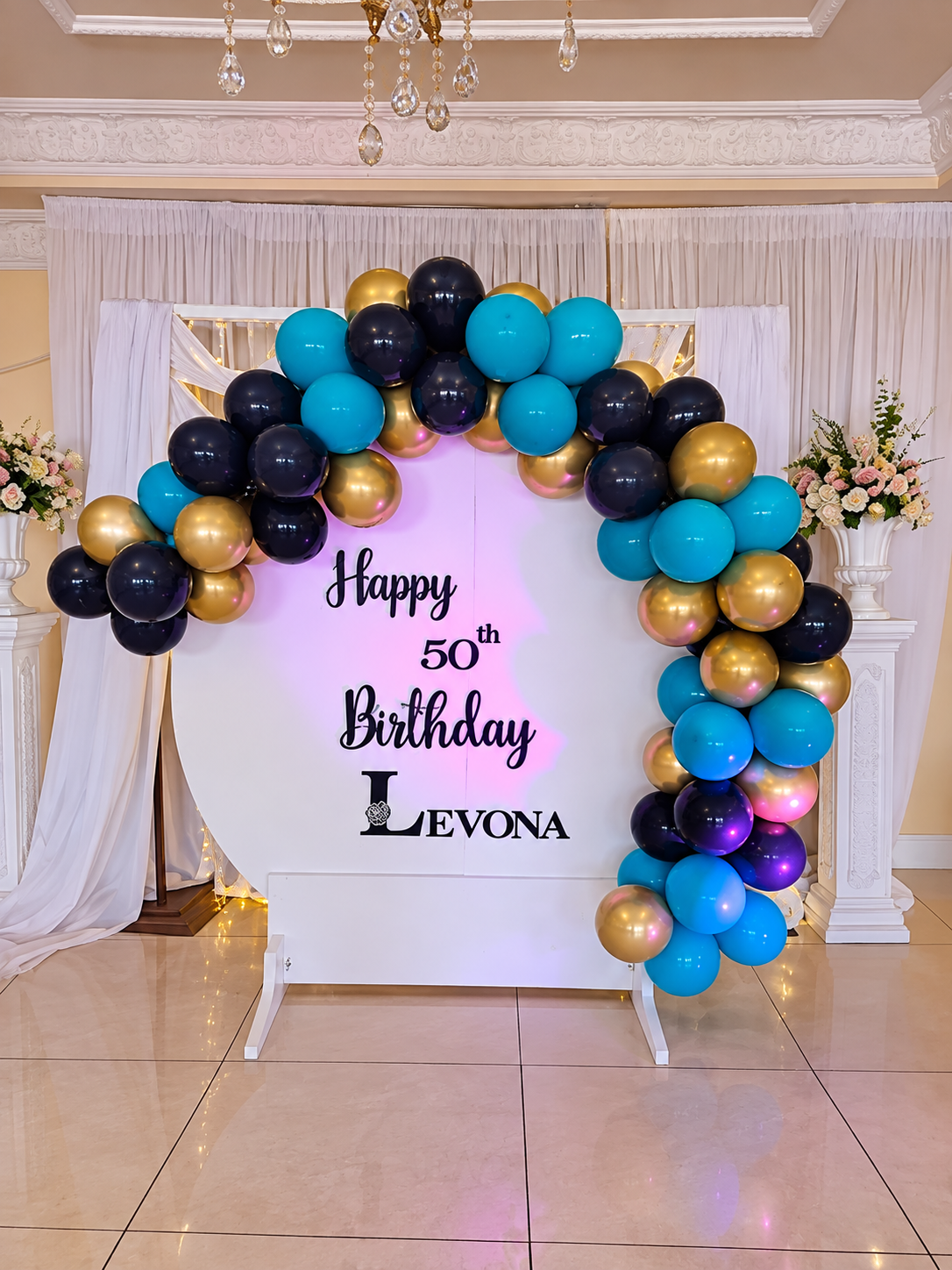 50th birthday setup