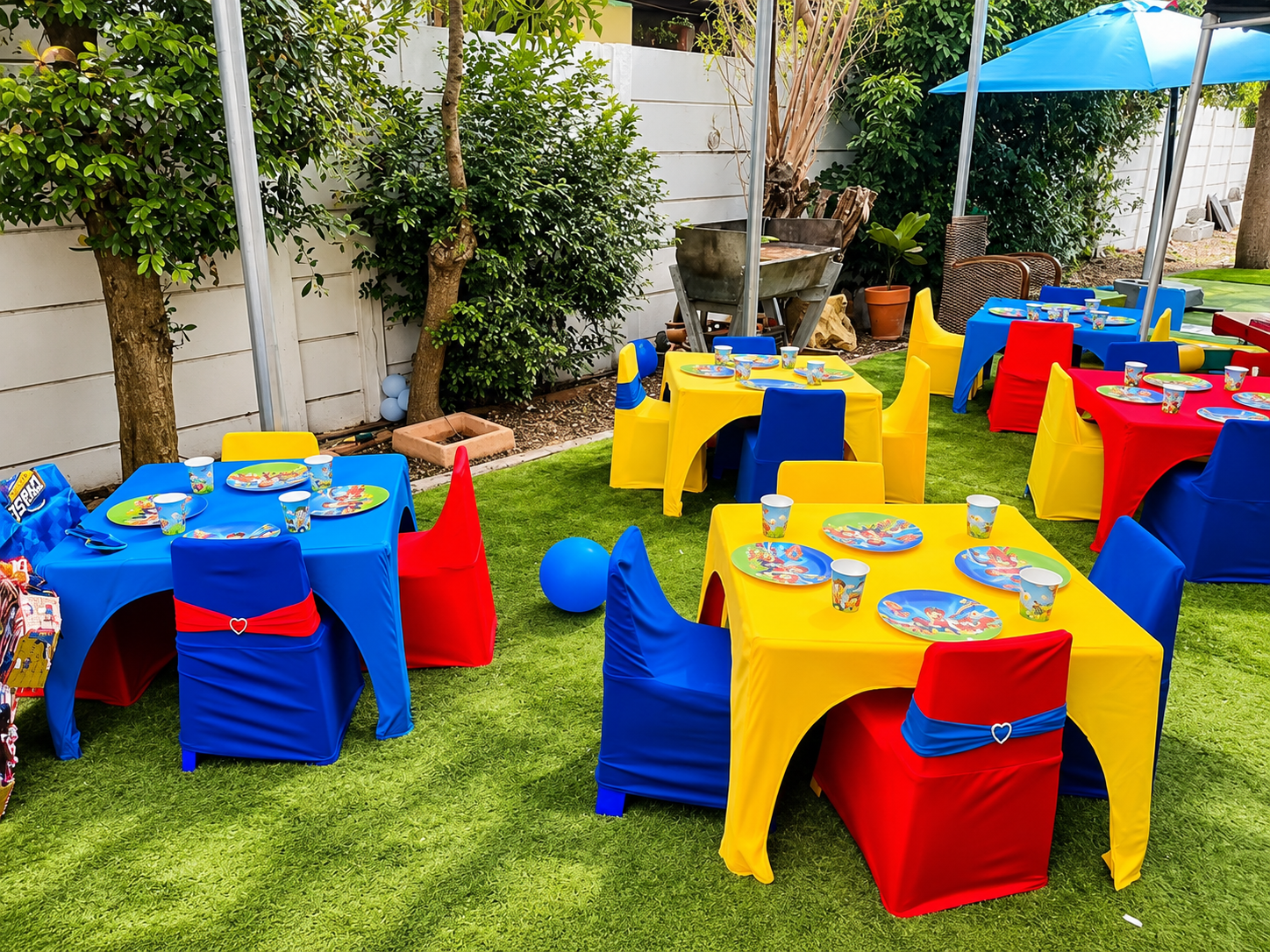 Kids parties setup