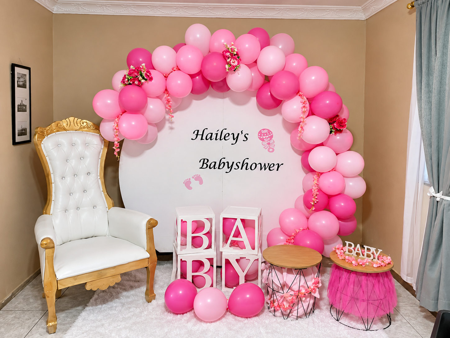 Baby shower setup