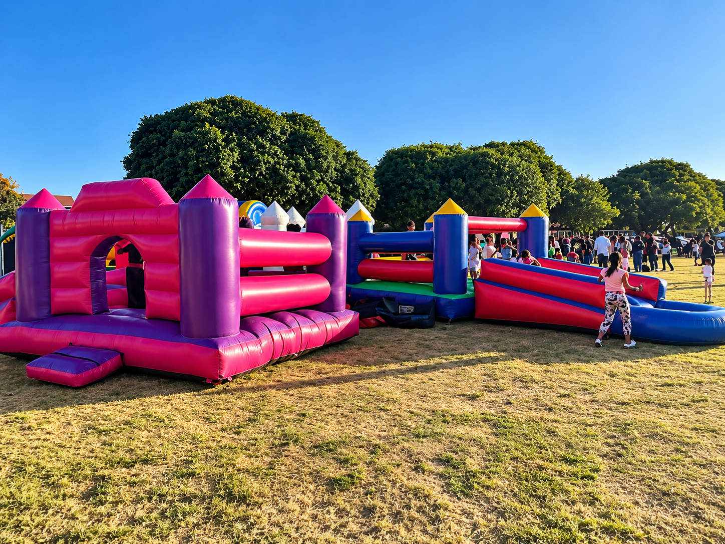 Jumping castle setup, party hire Cape Town