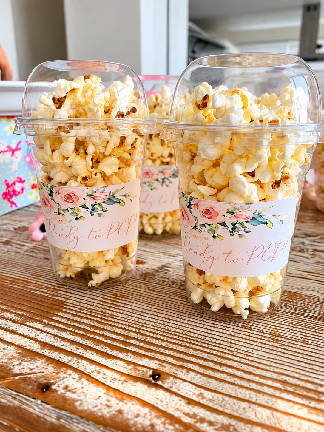 Candyfloss and popcorn snacks